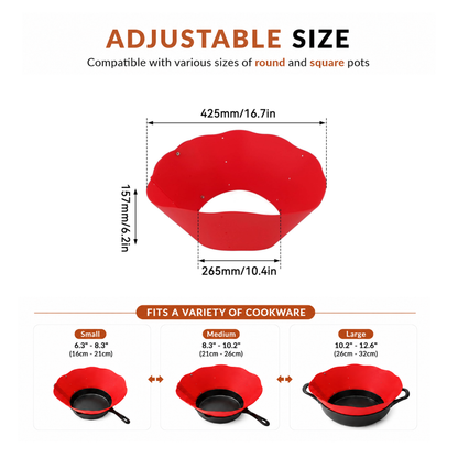 Stovely™ Adjustable Silicone Splatter Guard